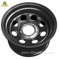 18x9 black steel wheels Without Beadlock